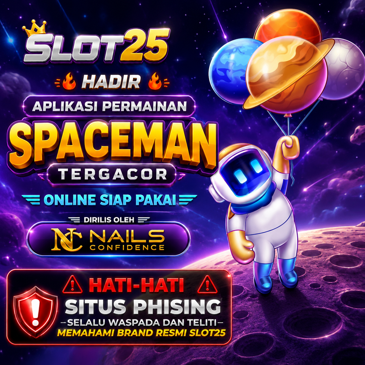 SLOT25 ♨️ Hadir Aplikasi Permainan Spaceman Tergacor Online Siap Pakai Dirilis Oleh Nails Confidence
