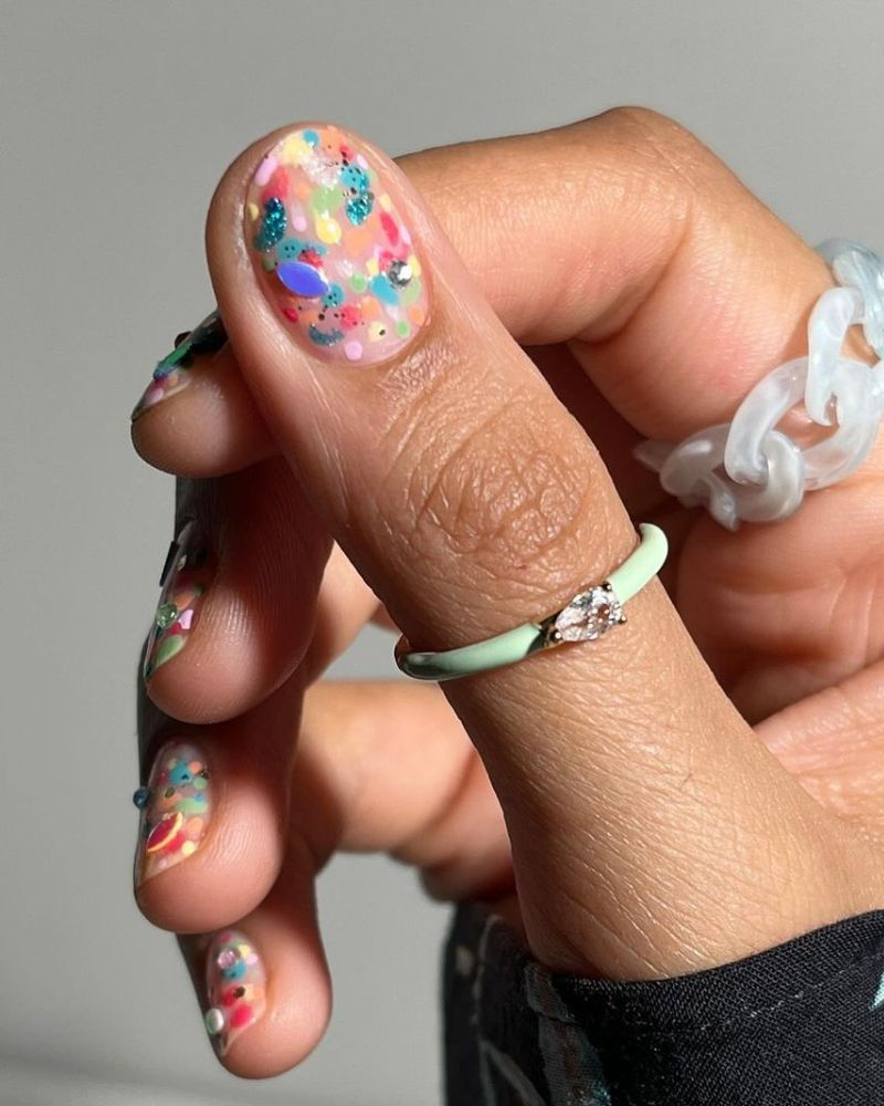 Short and Bright Summer Nail Art Designs