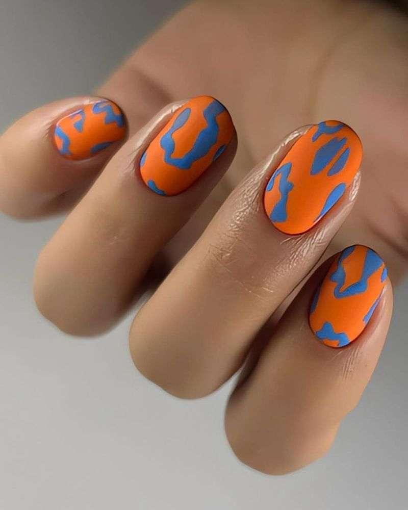 short and Bright summer nail art  designs