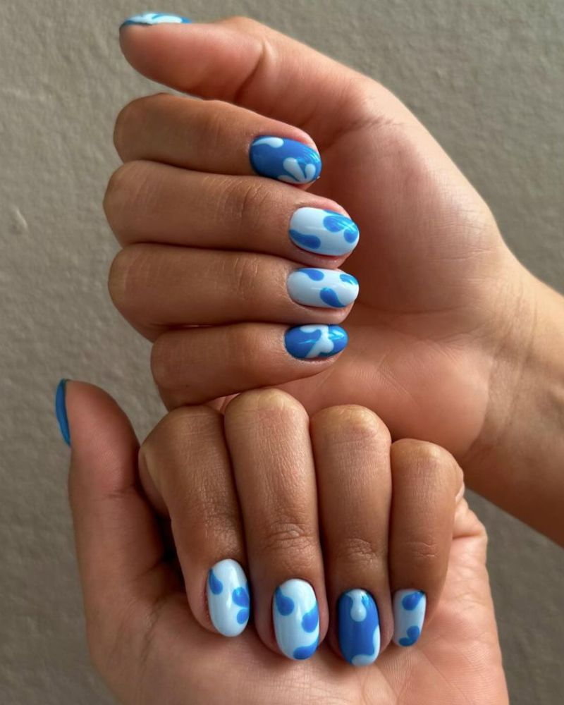 short and Bright summer nail art  designs