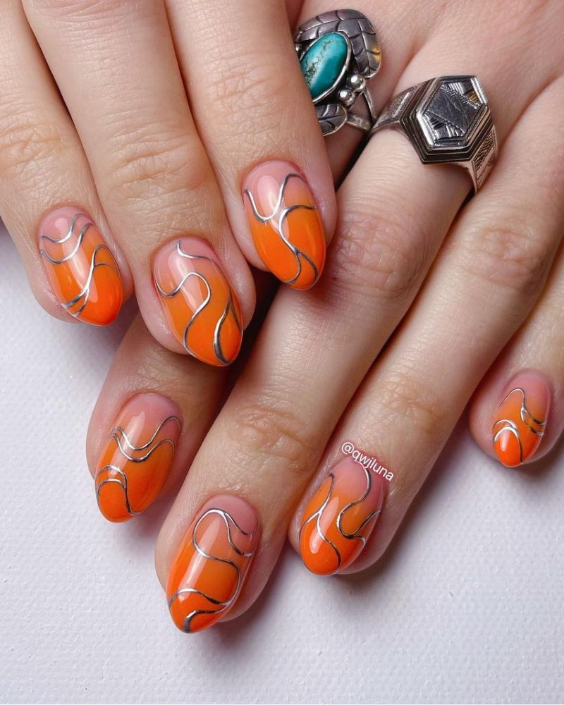 short and Bright summer nail art  designs