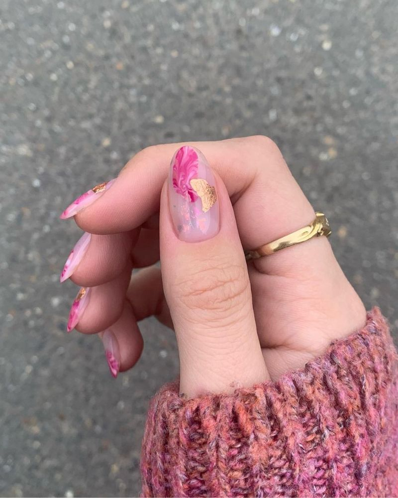 short and Bright summer nail art  designs