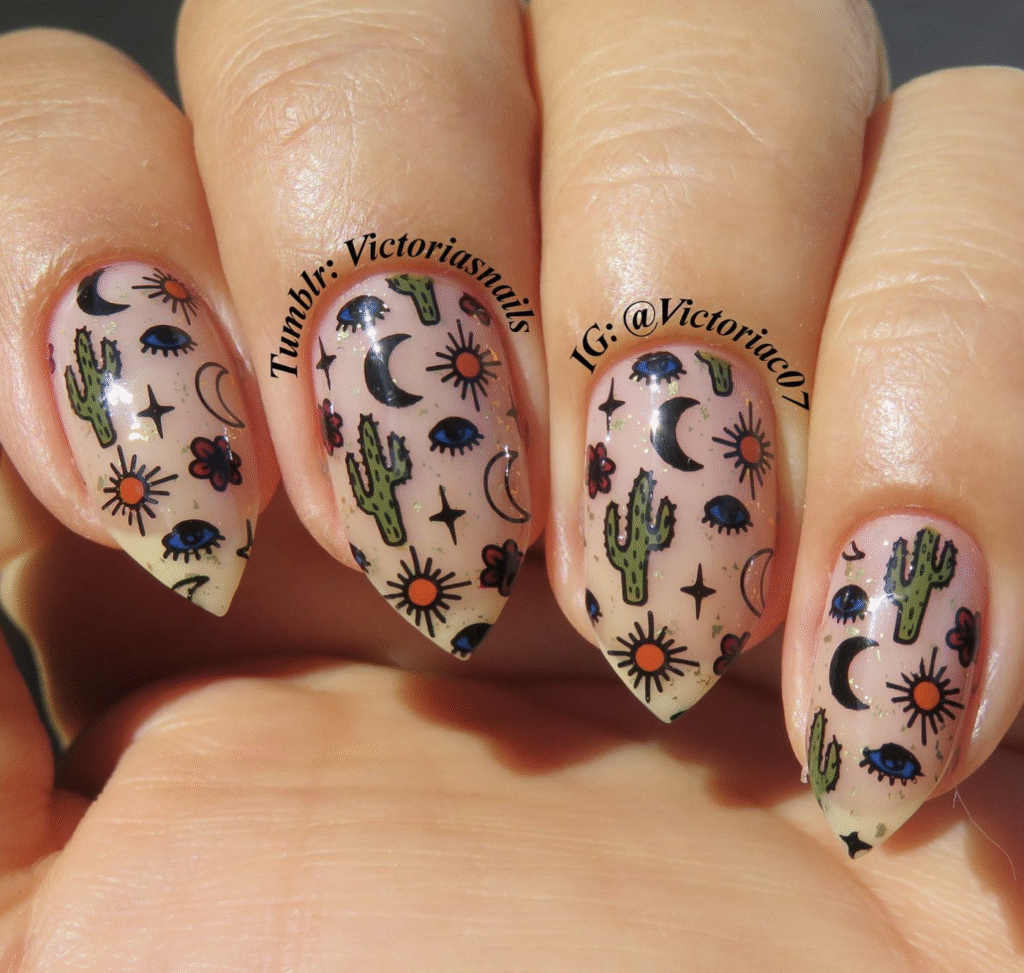 Country Western Nail Designs