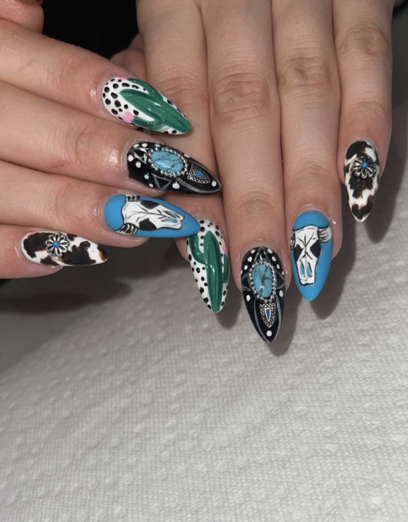 Country Western Nail Designs