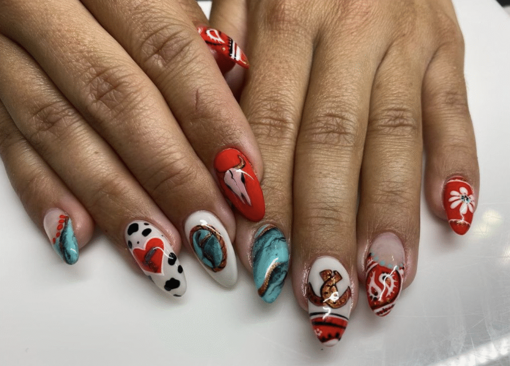 Country Western Nail Designs
