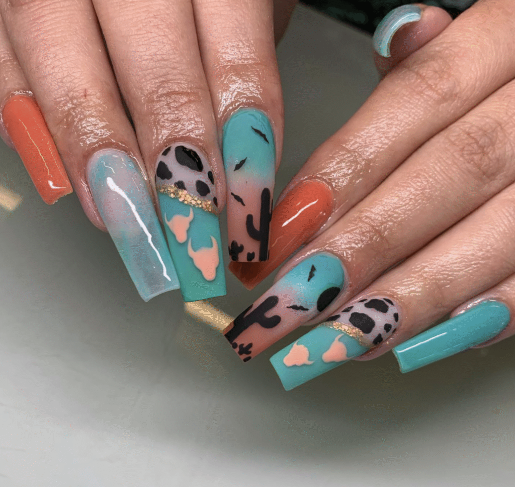 Country Western Nail Designs