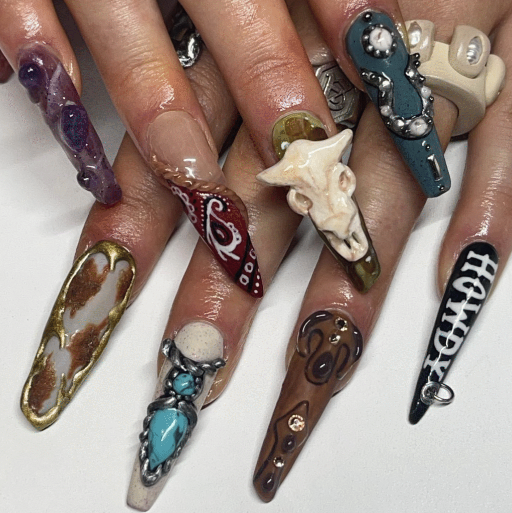 Country Western Nail Designs