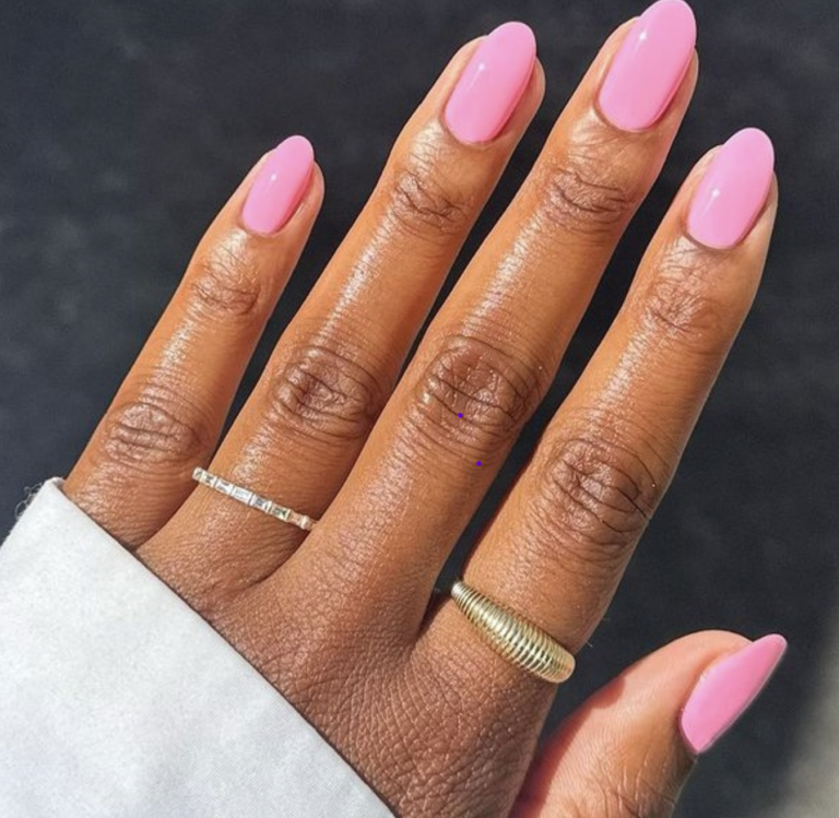 Bubblegum pink nail designs