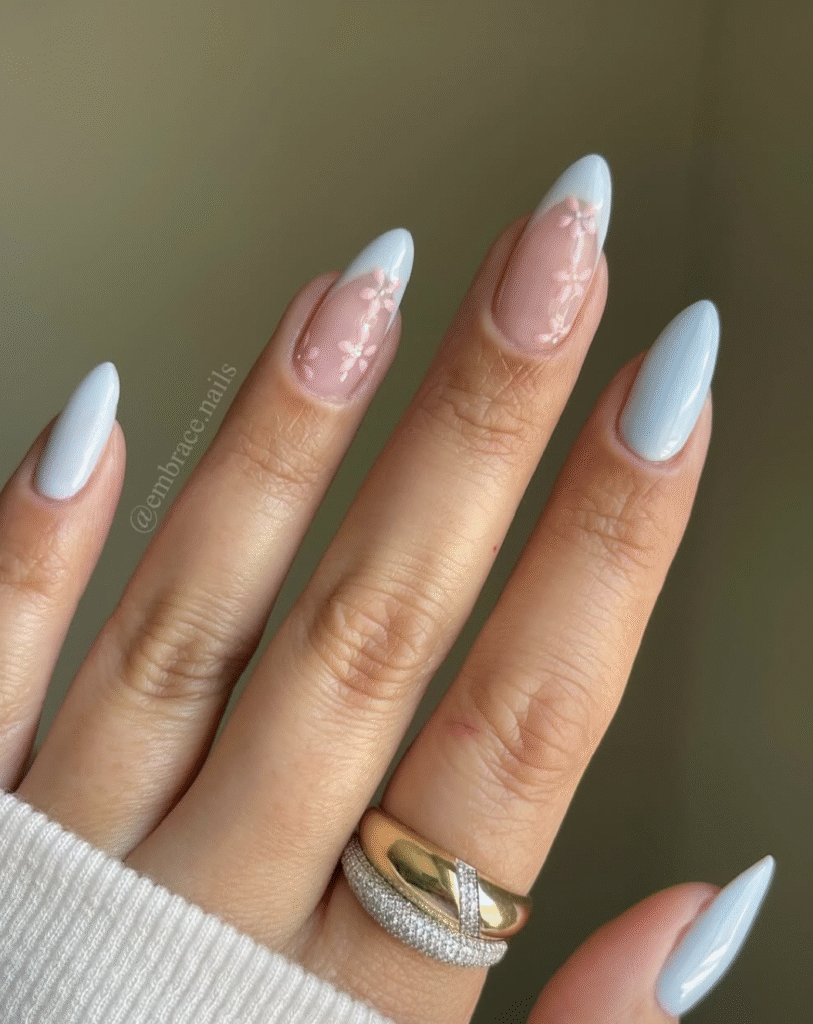 Spring French Tip Nail Designs
