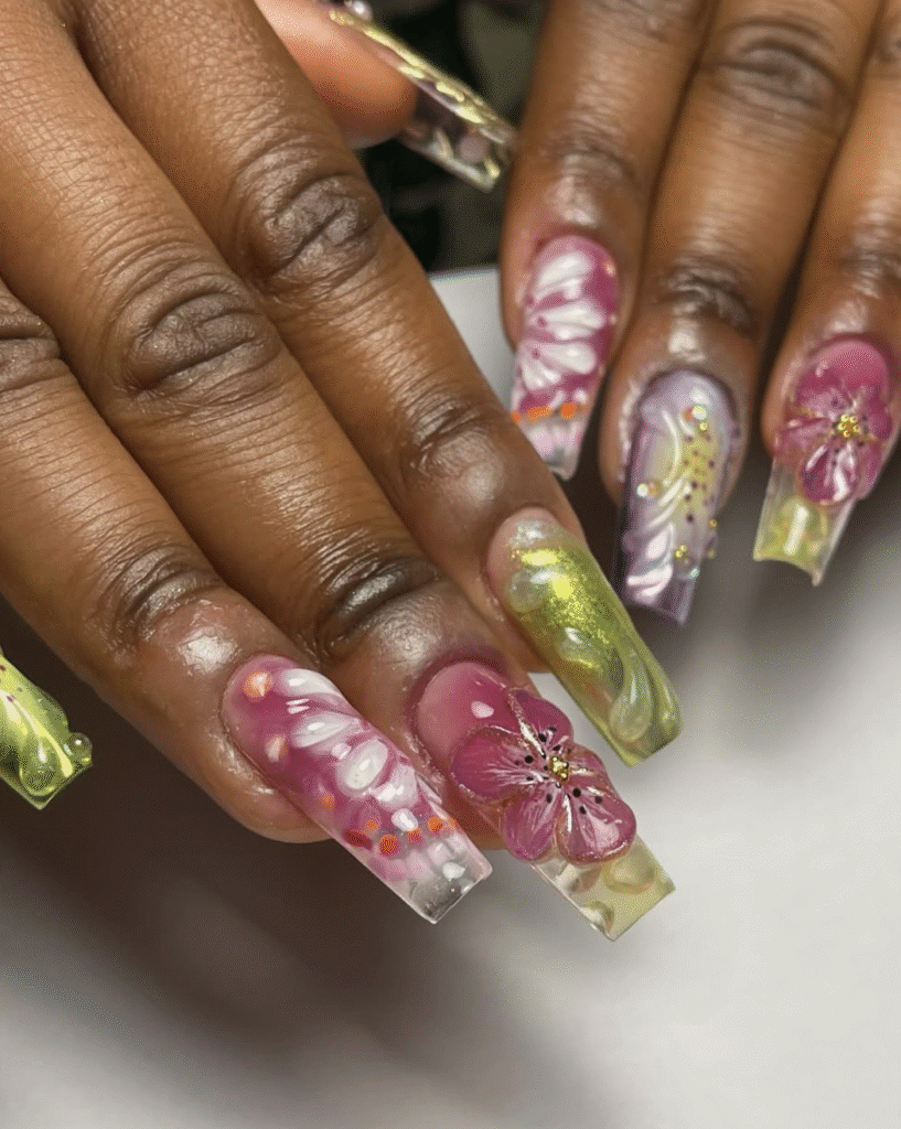 Spring French Tip Nail 