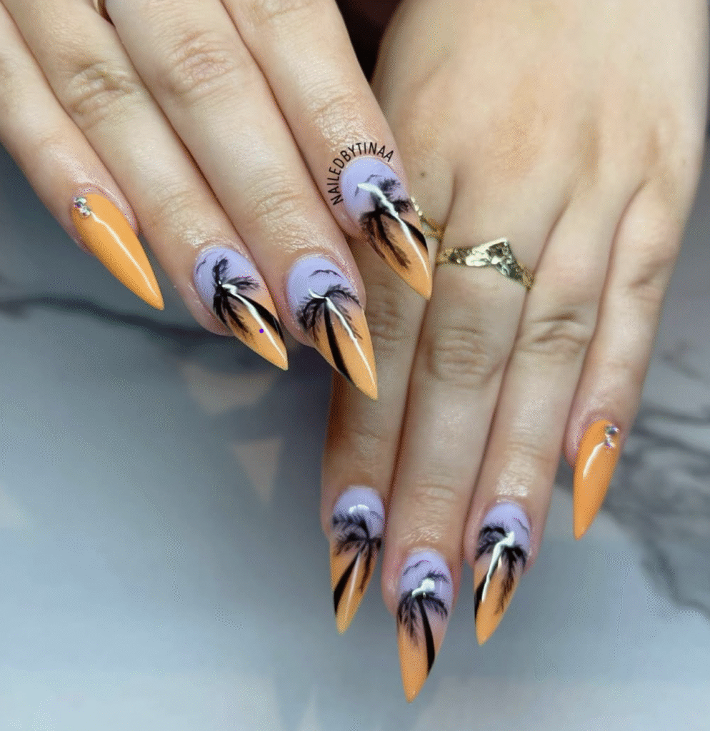 Spring French Tip Nail 