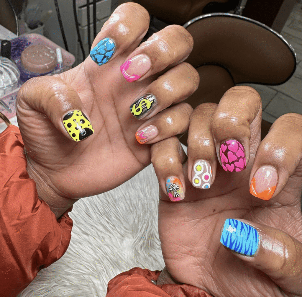 bright summer nail designs