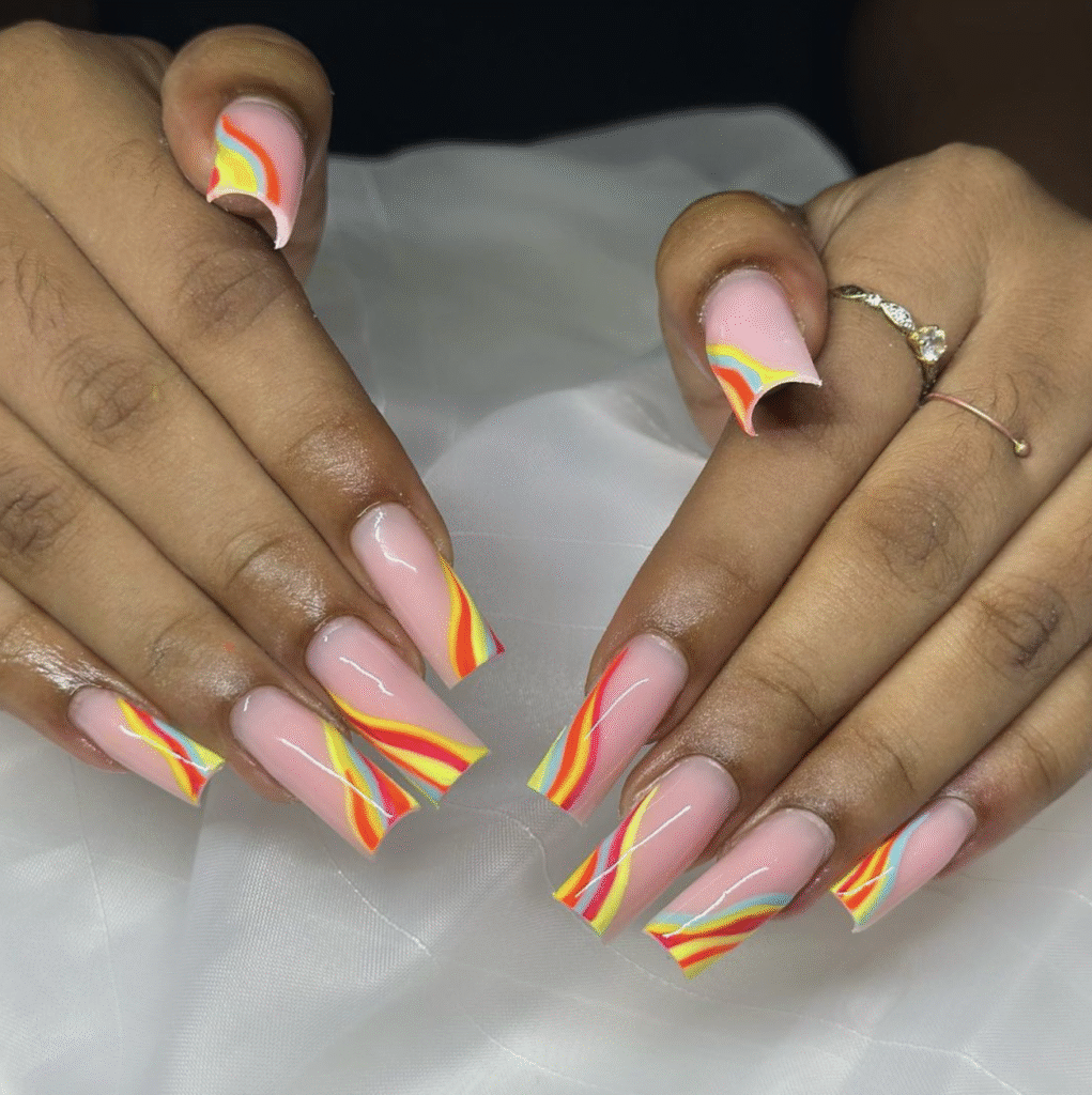 bright summer nail designs