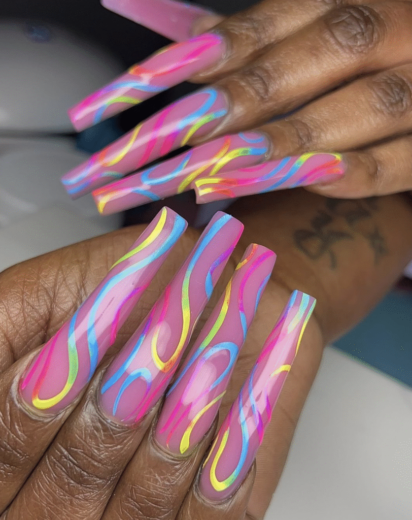bright summer nail designs