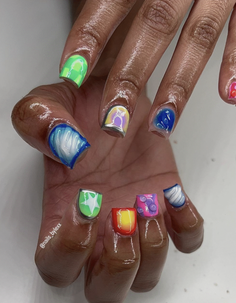 bright summer nail designs