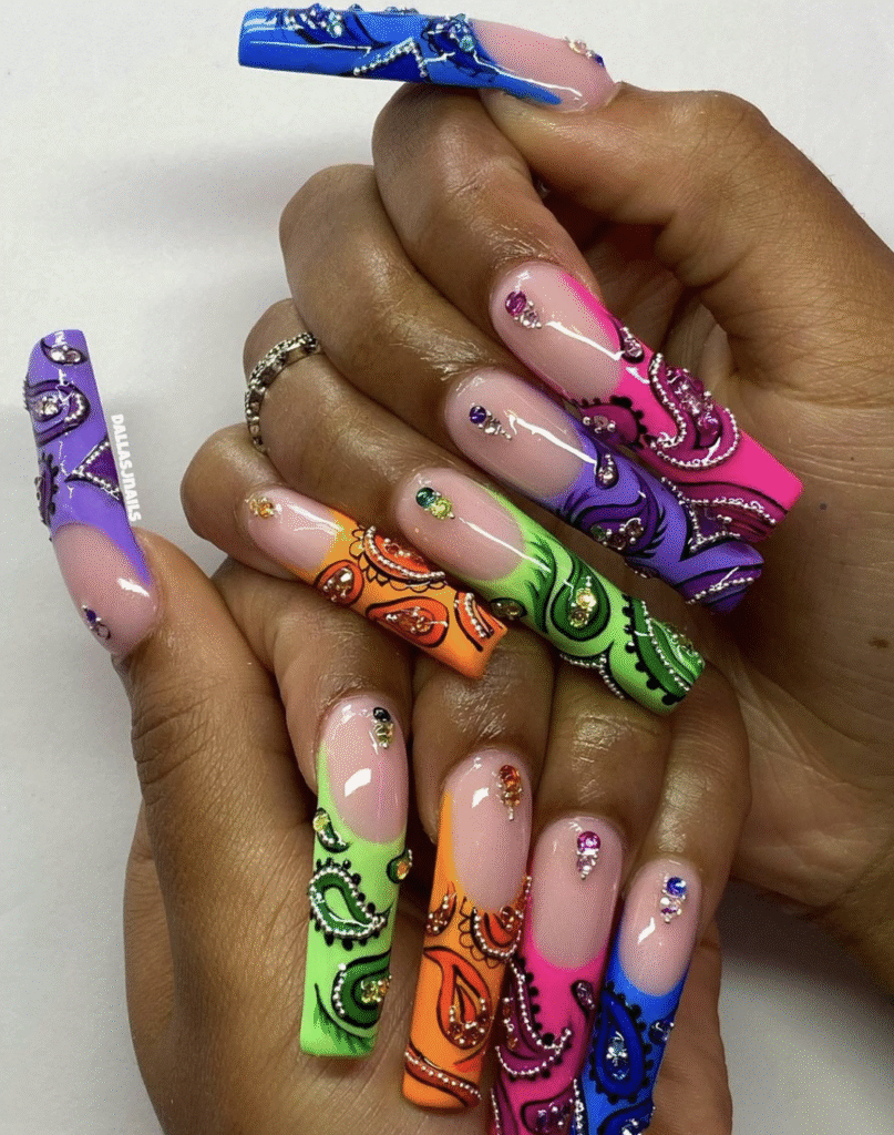 bright summer nail designs