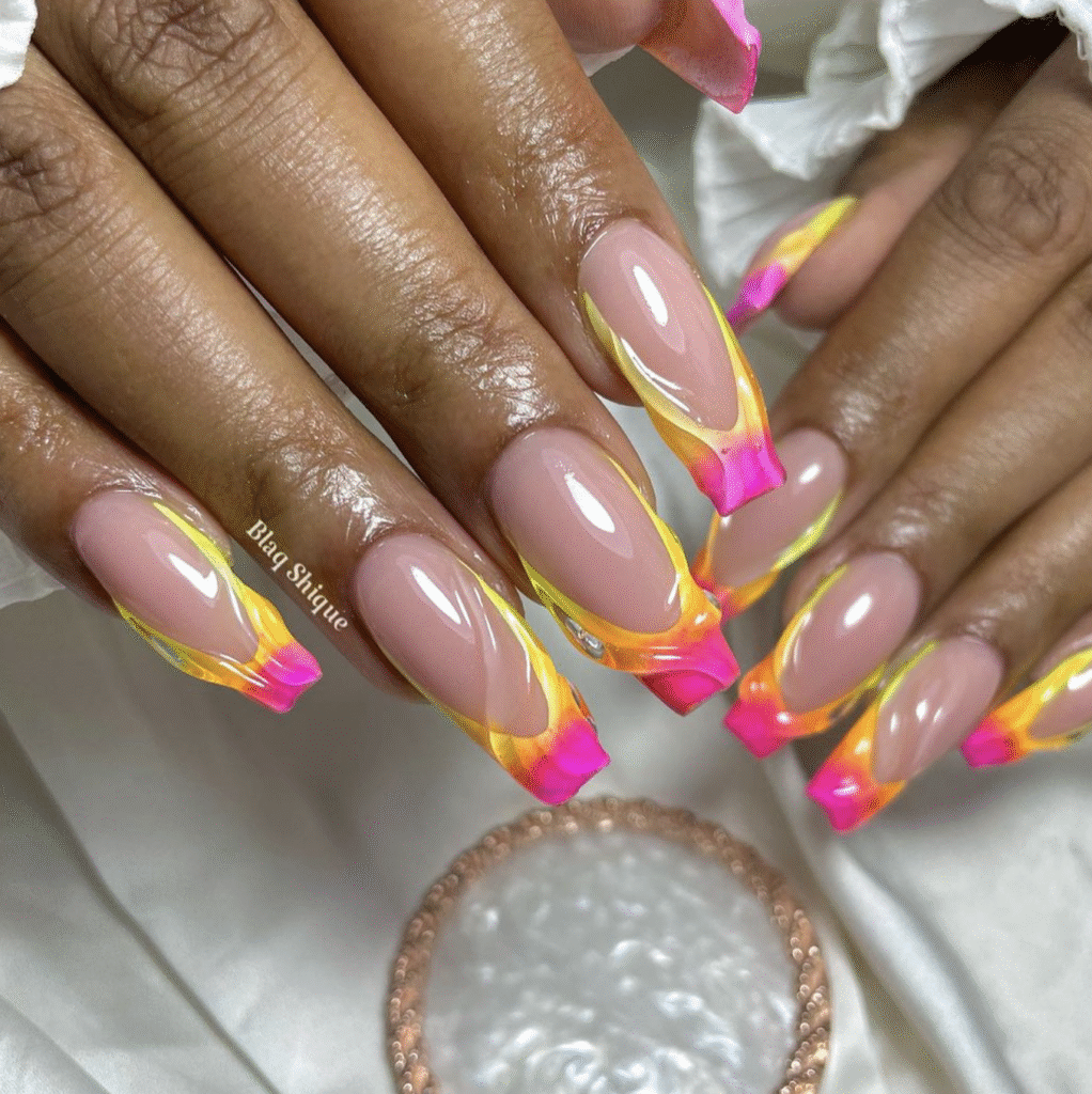 bright summer nail designs