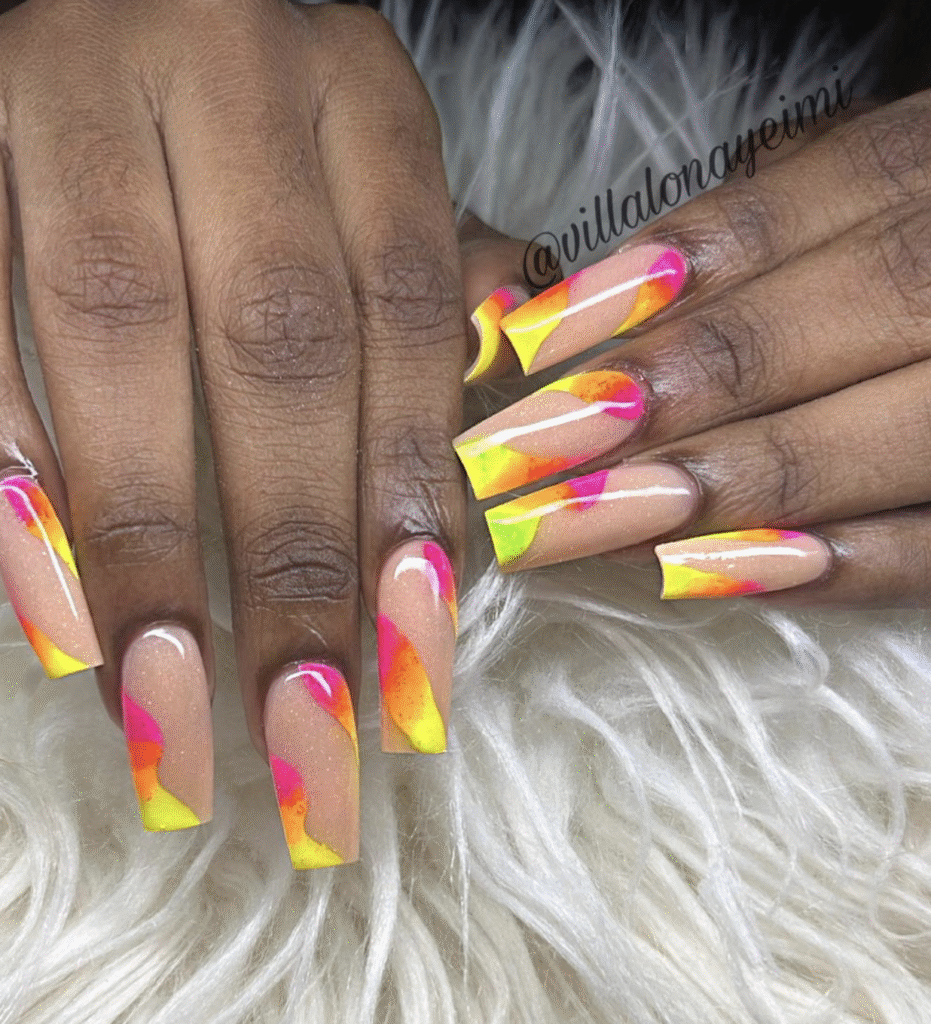bright summer nail designs