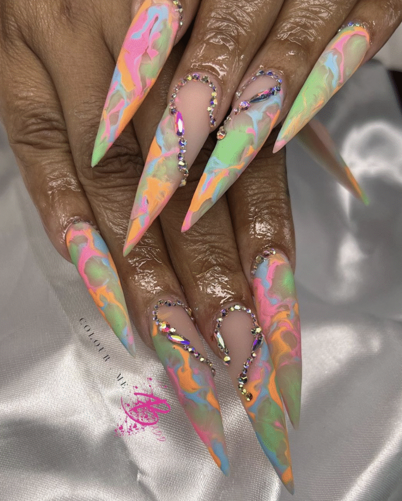 bright summer nail designs