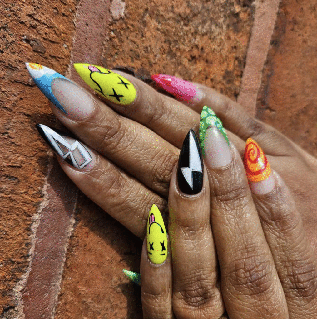 bright summer nail designs