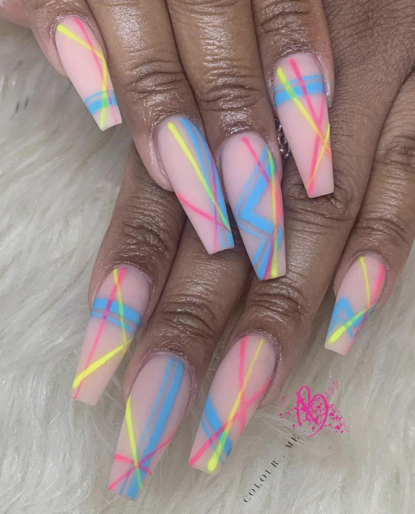 bright summer nail designs