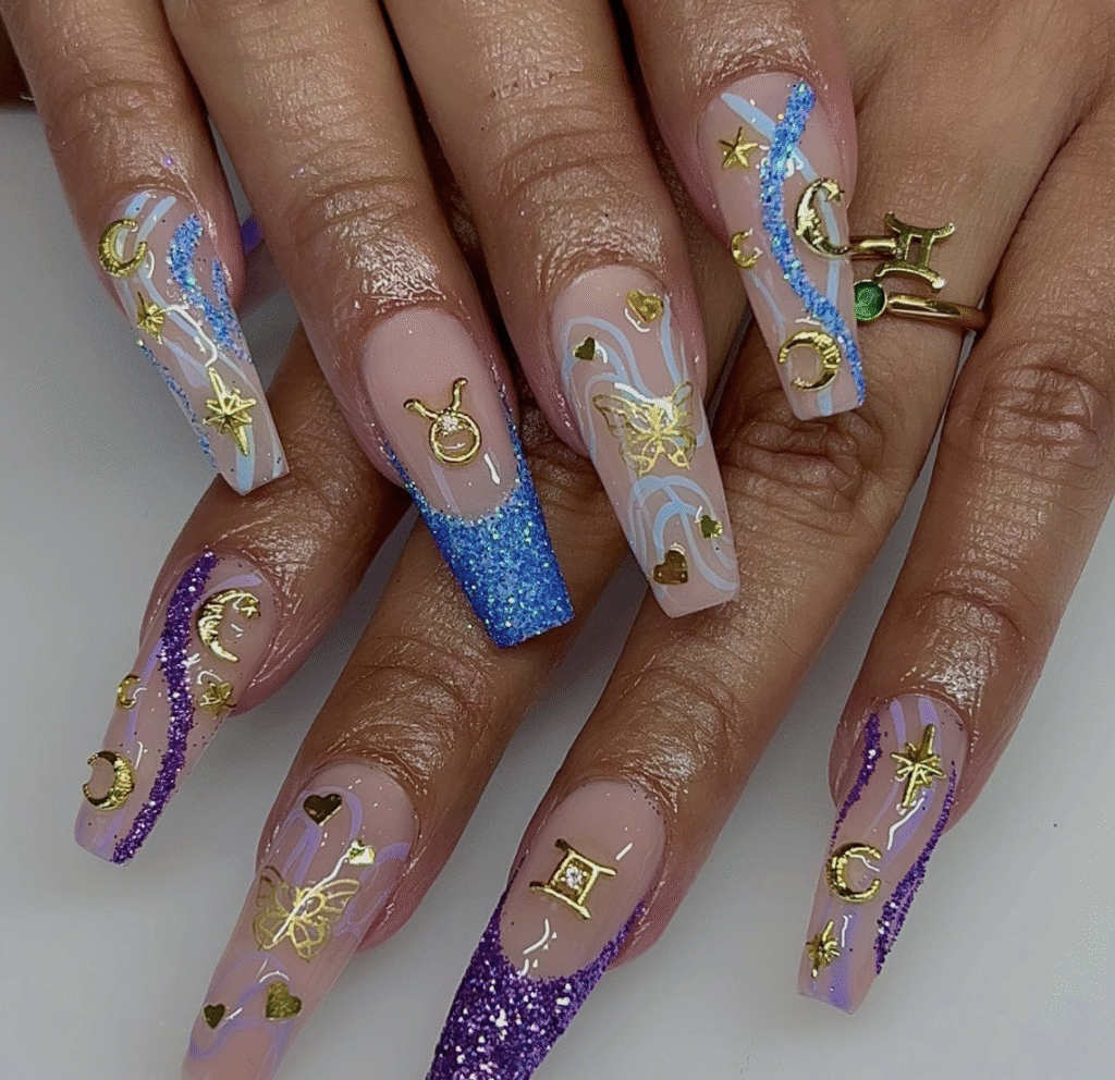 Taurus nail designs 
