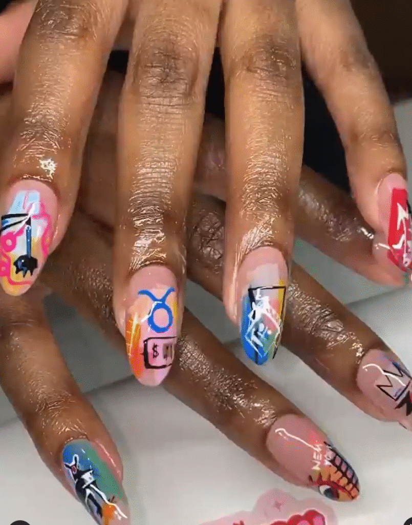 Taurus nail designs 