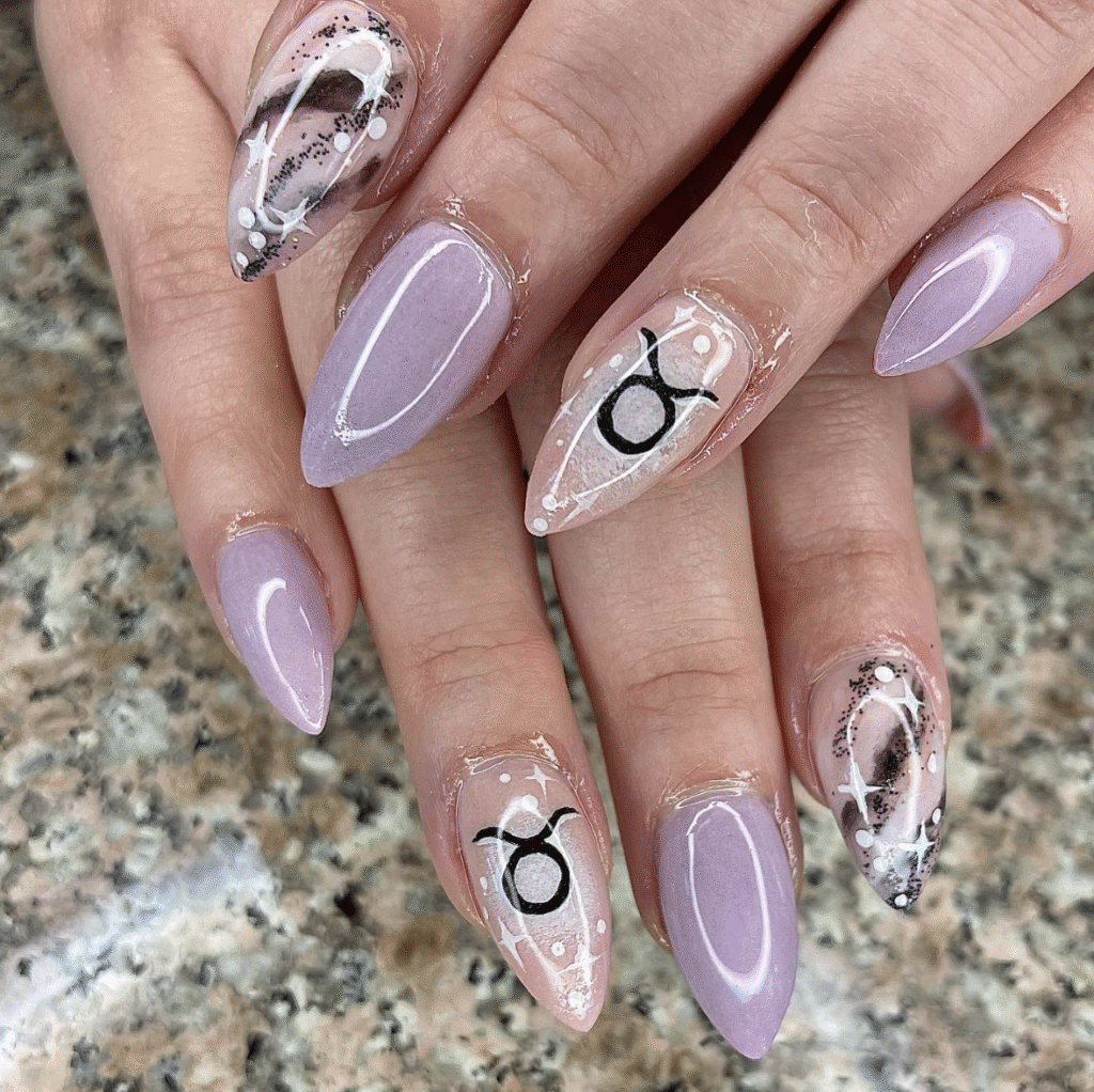 Taurus nail designs 