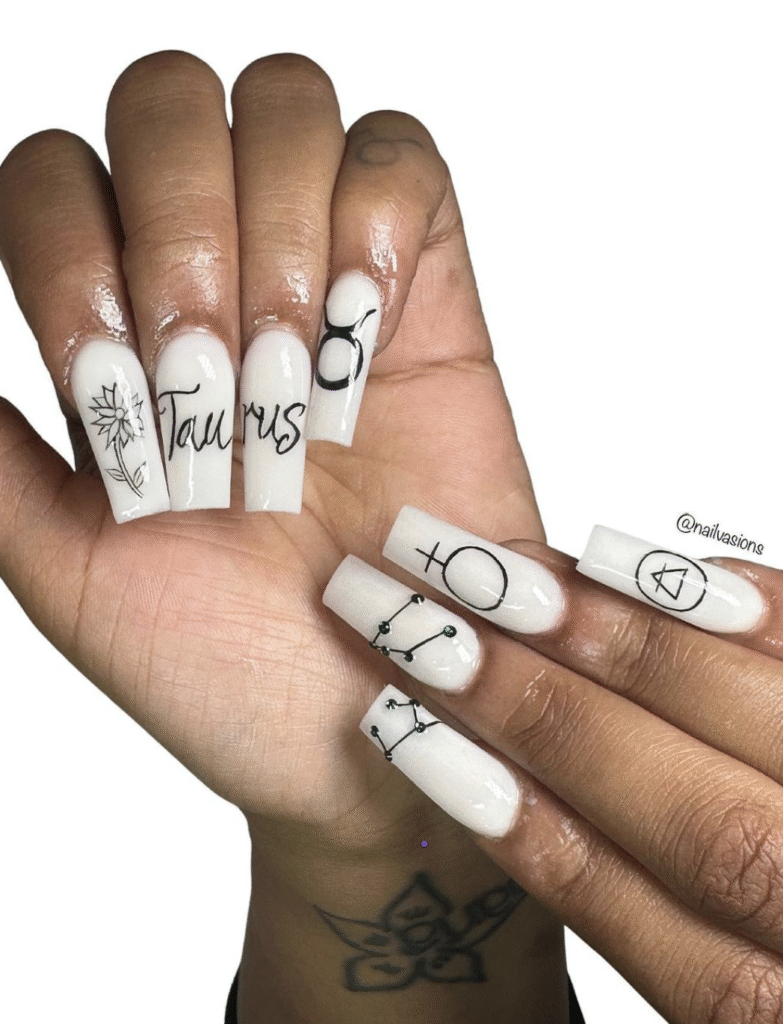 Taurus nail designs 