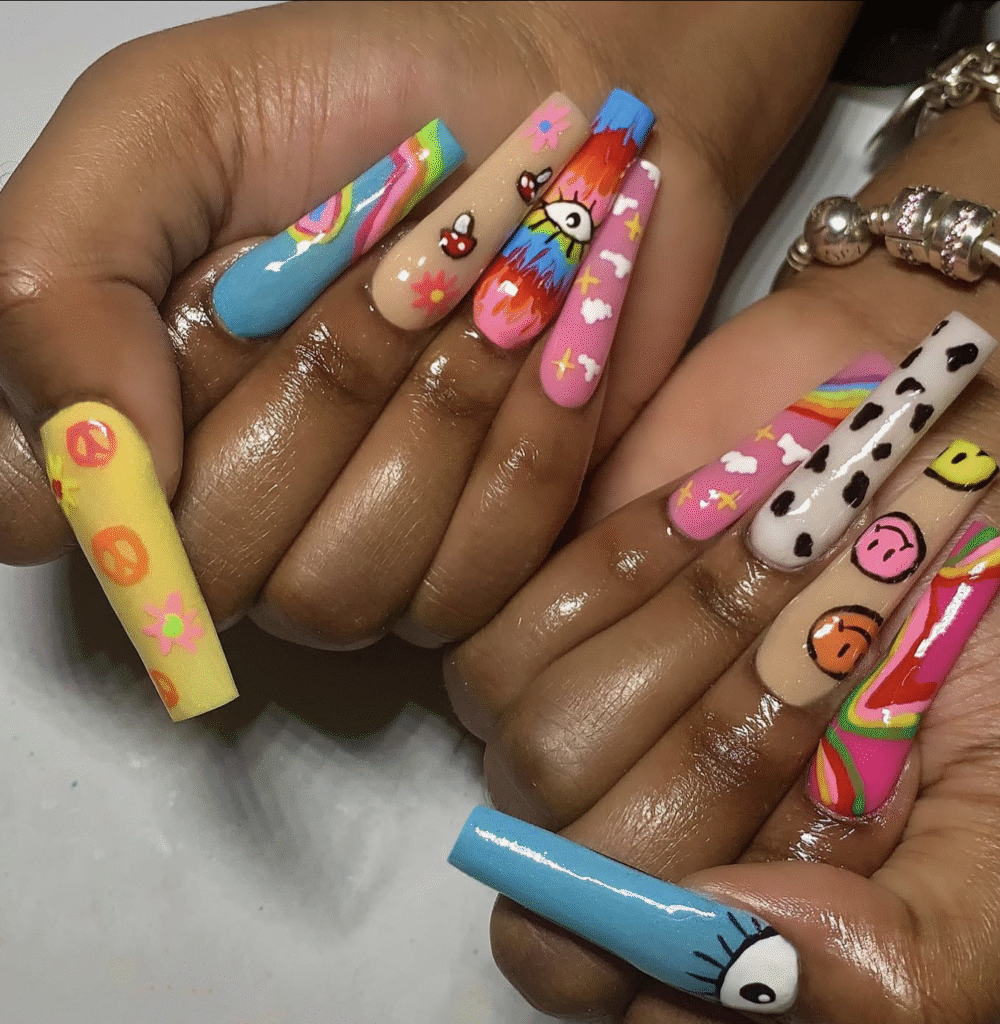 Hippie Nail Designs