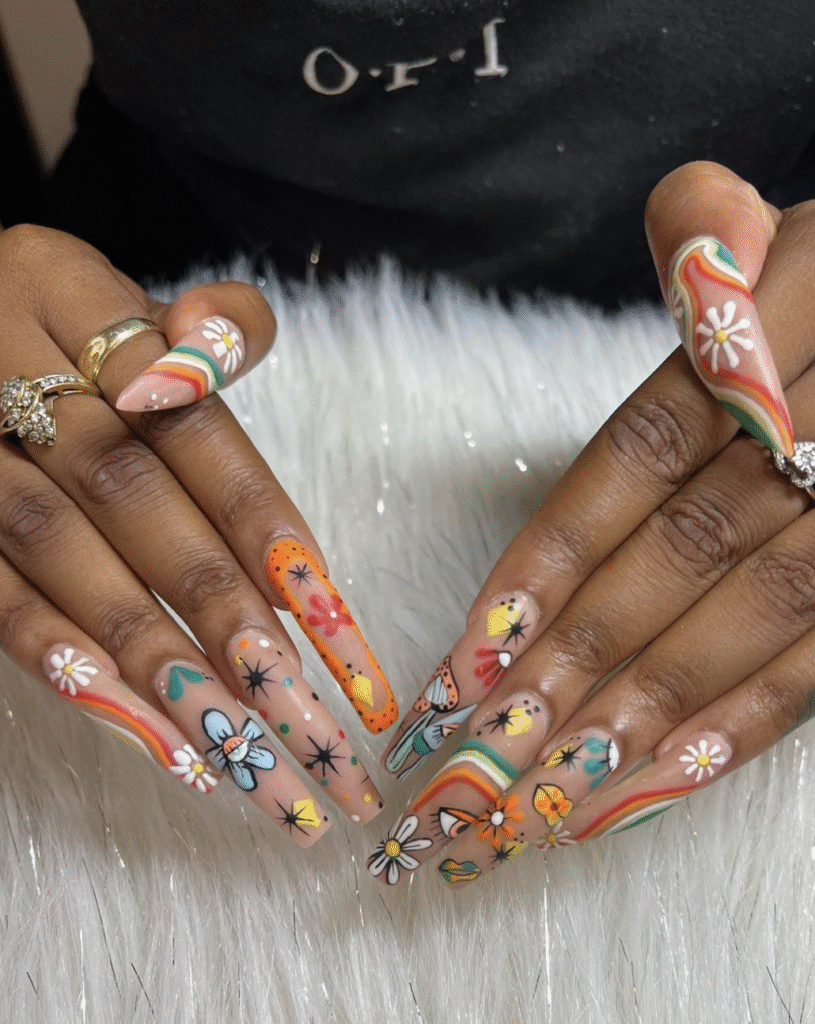 Hippie Nail Designs