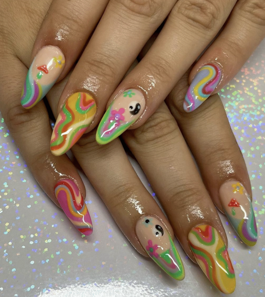 Hippie Nail Designs