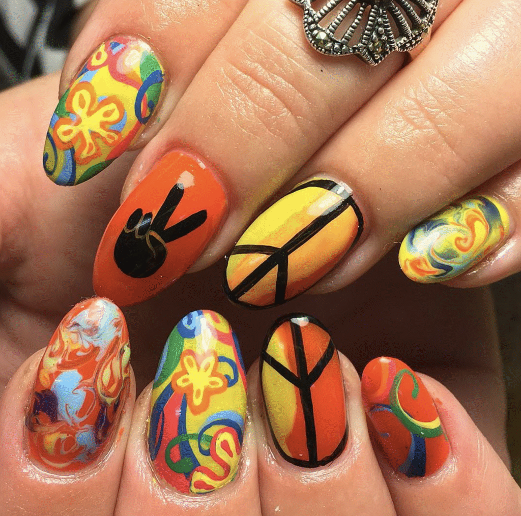 Hippie Nail Designs