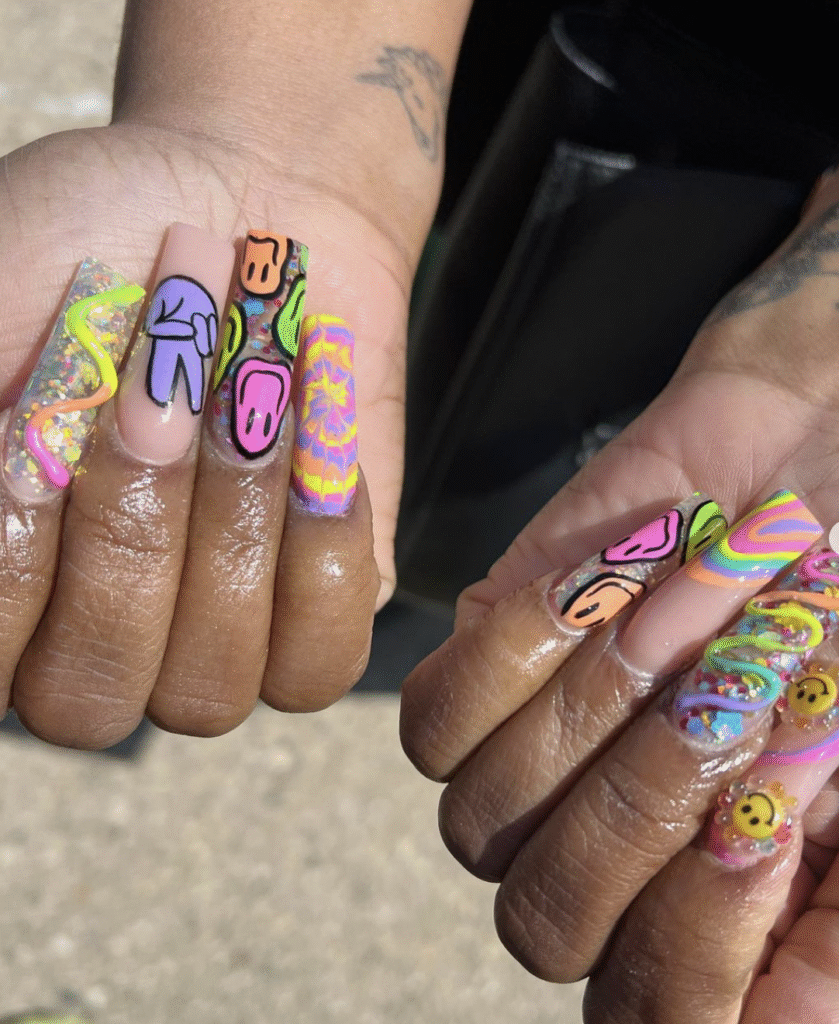 Hippie Nail Designs