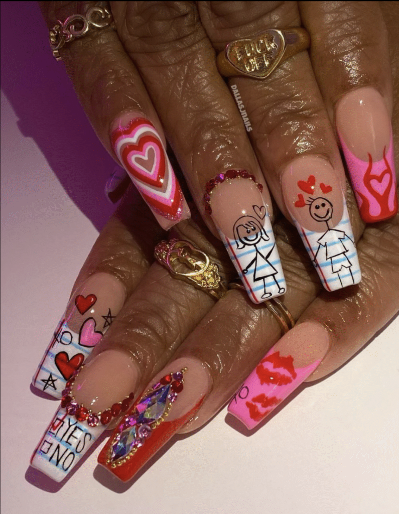 Valentine’s Designs for Nails