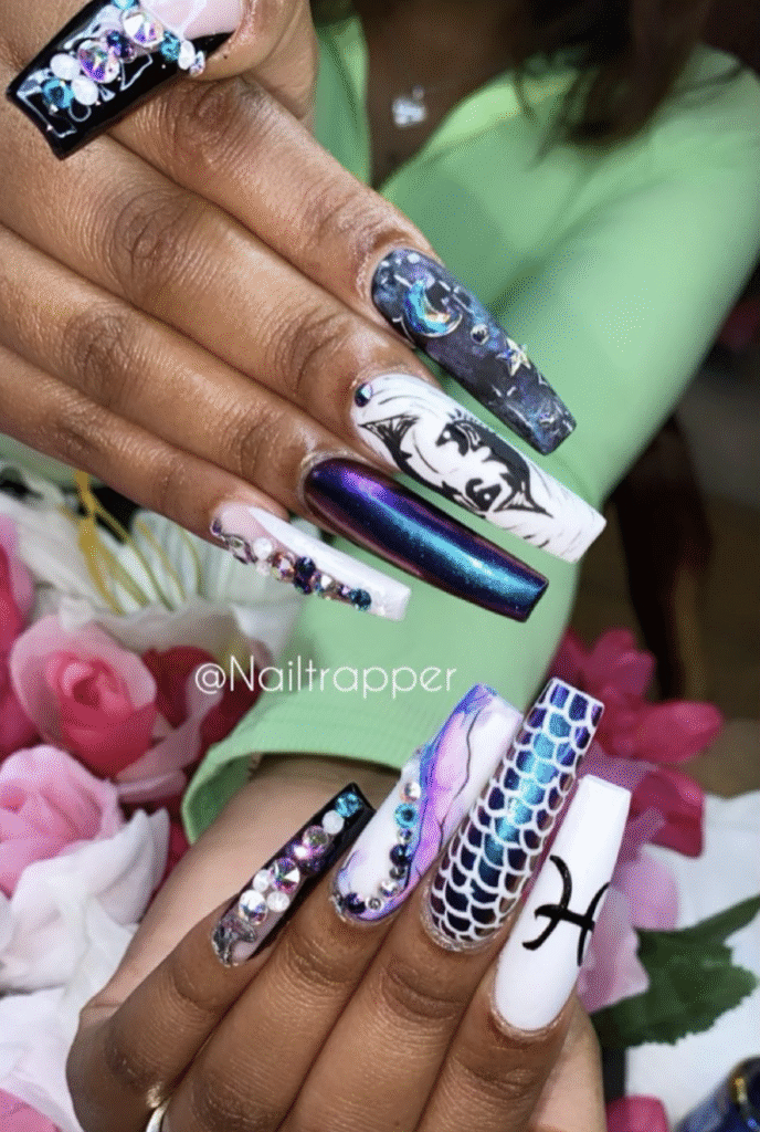 Pisces Nail Ideas