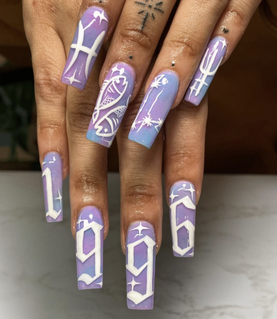Pisces Nail Ideas