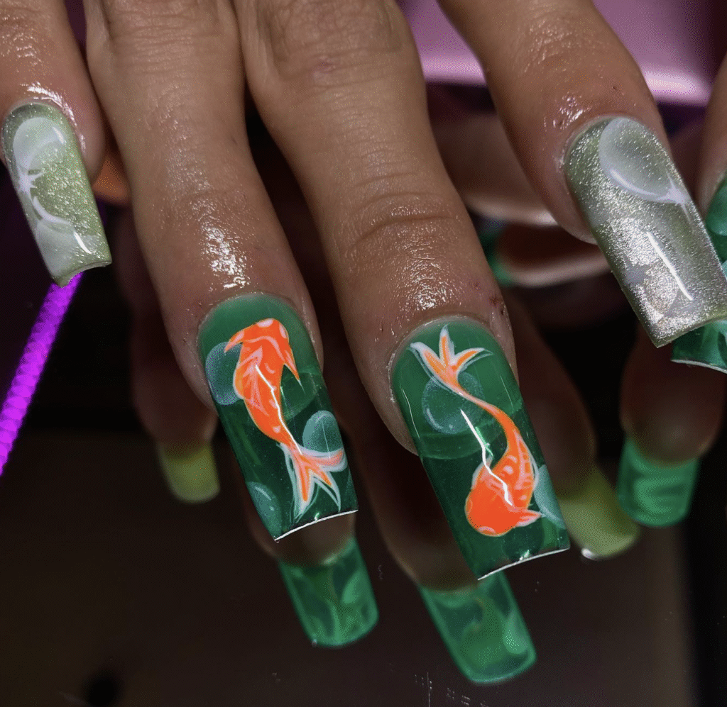 Pisces Nail Ideas