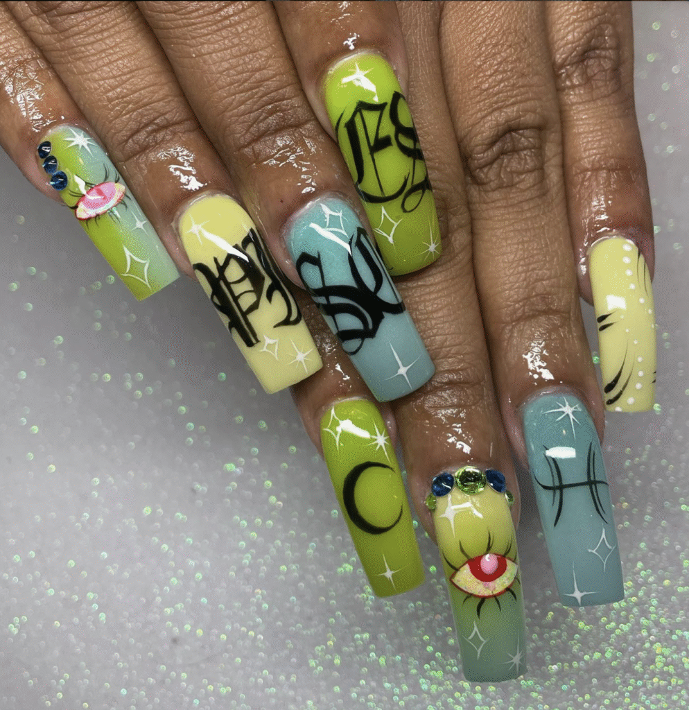 Pisces Nail Ideas