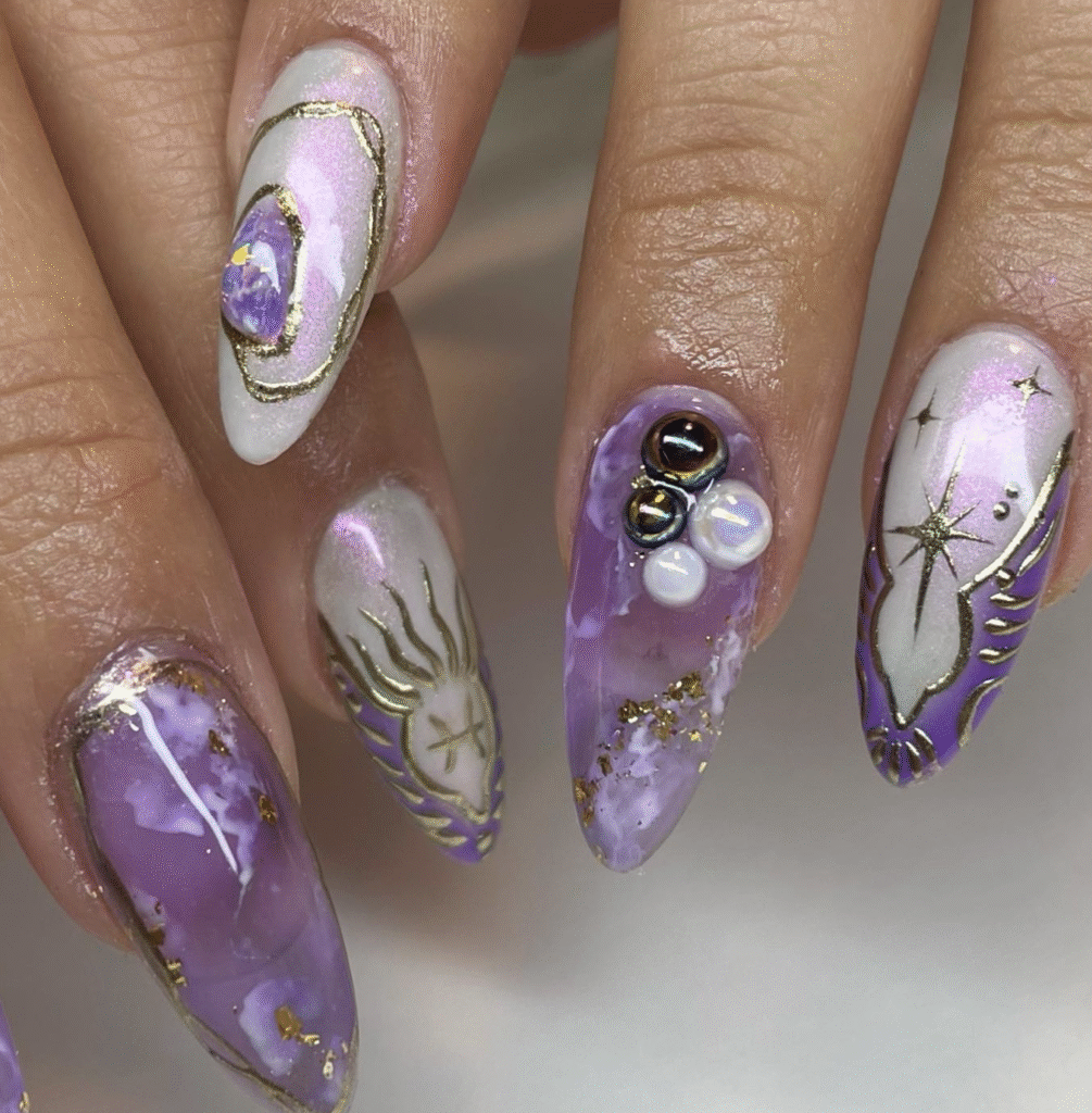 Pisces Nail Ideas