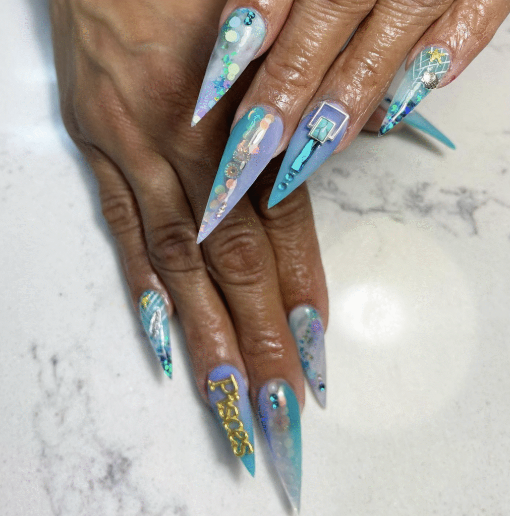 Pisces Nail Ideas
