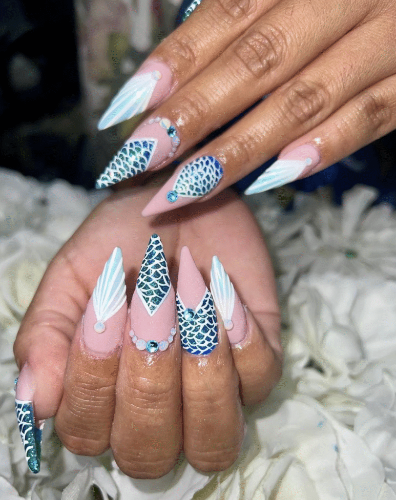 Pisces Nail Ideas