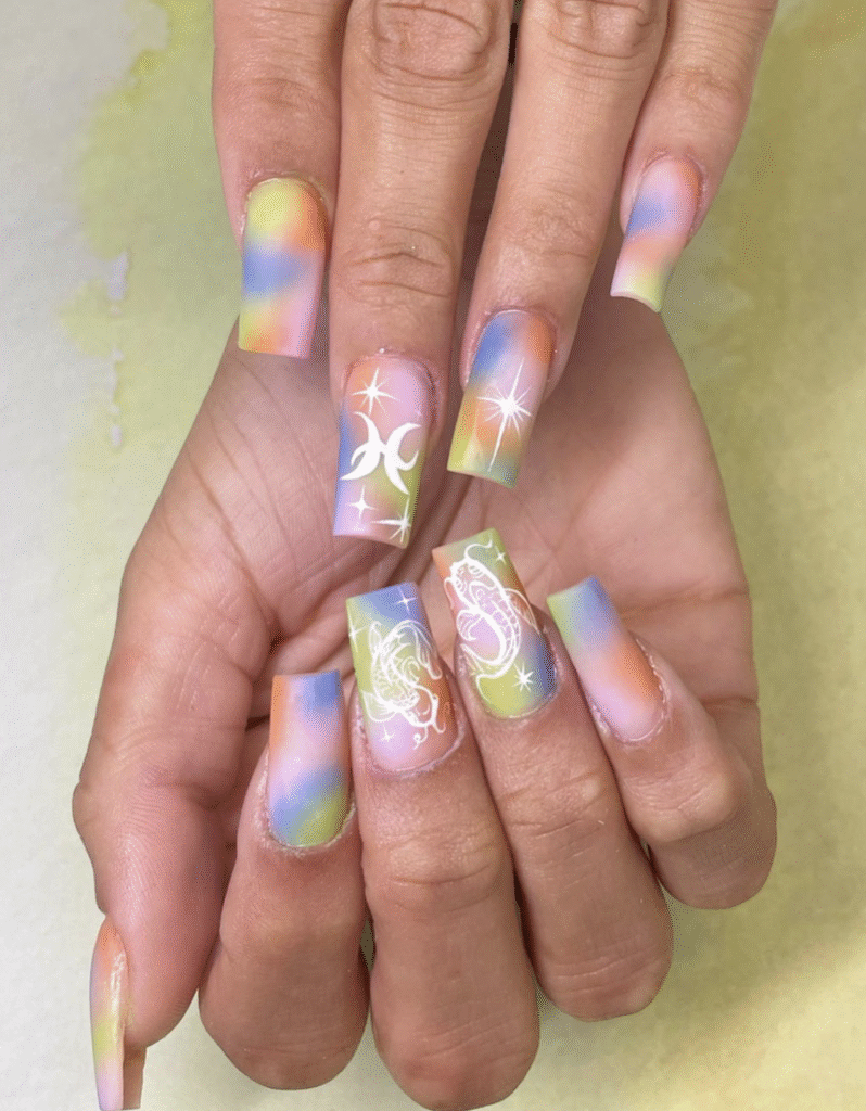 Pisces Nail Ideas