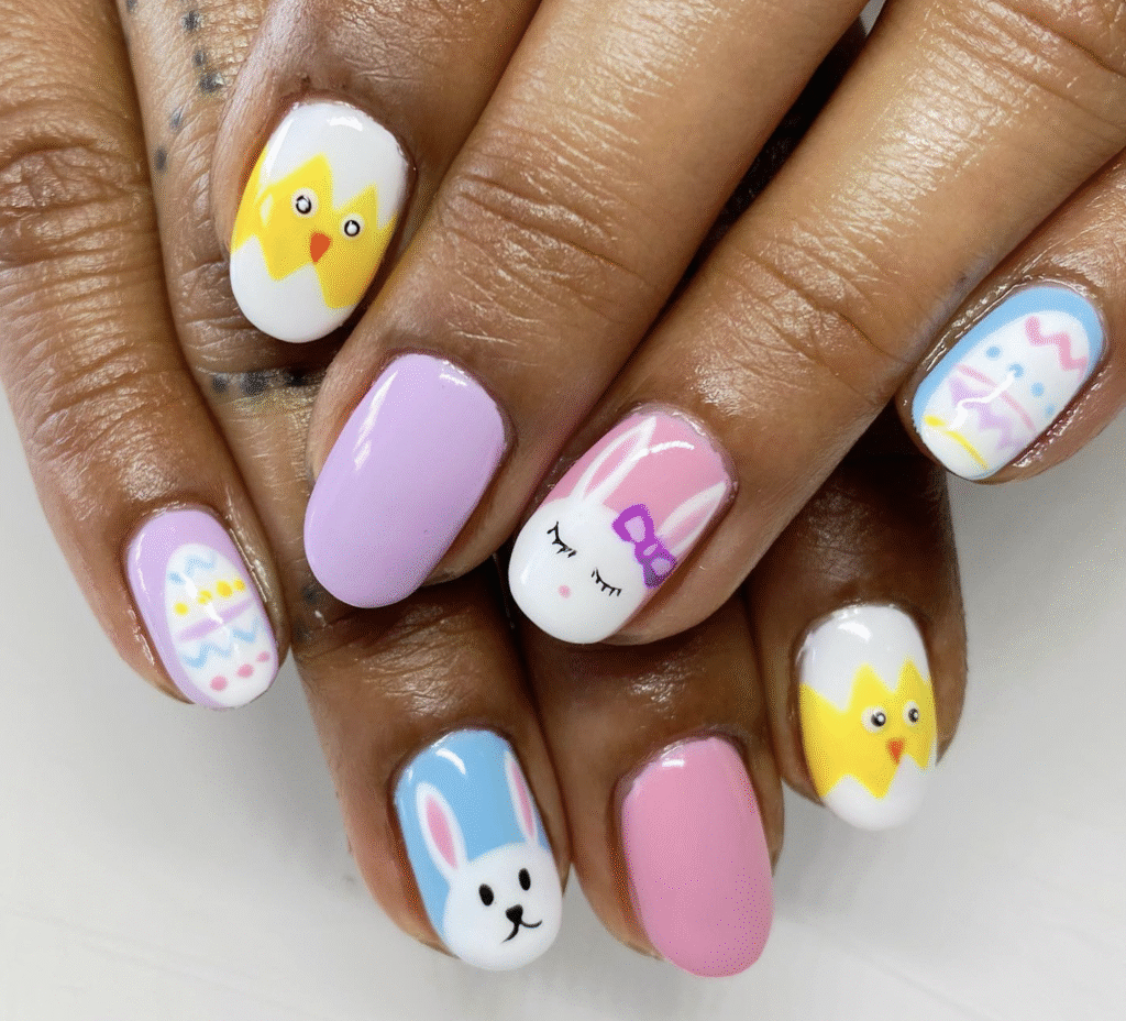 Easter Bunny Nail Designs