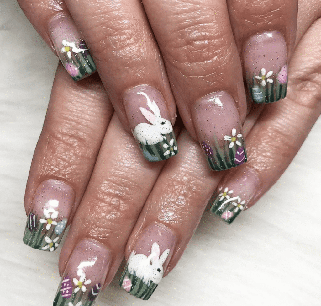 Easter Bunny Nail Designs