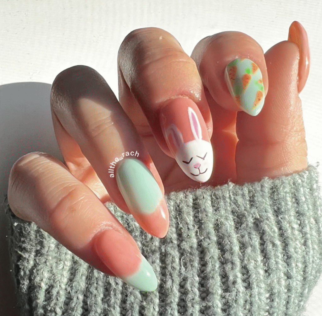 Easter Bunny Nail Designs