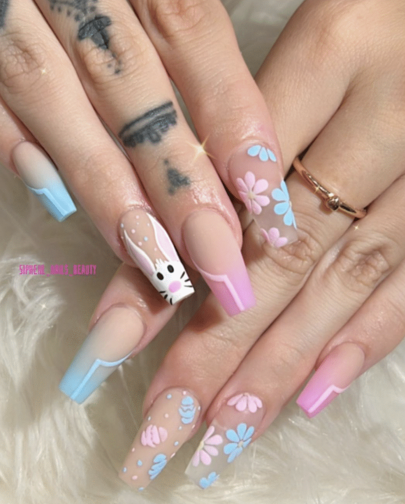 Easter Bunny Nail Designs