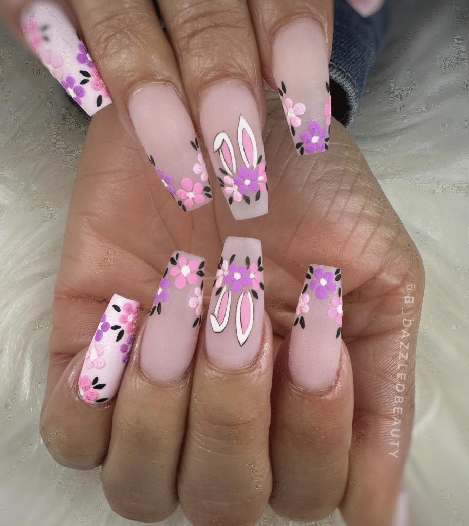 Easter Bunny Nail Designs