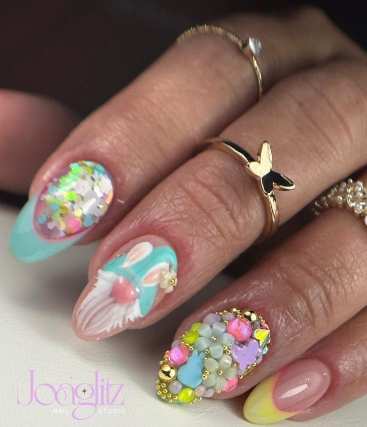 Easter Bunny Nail Designs