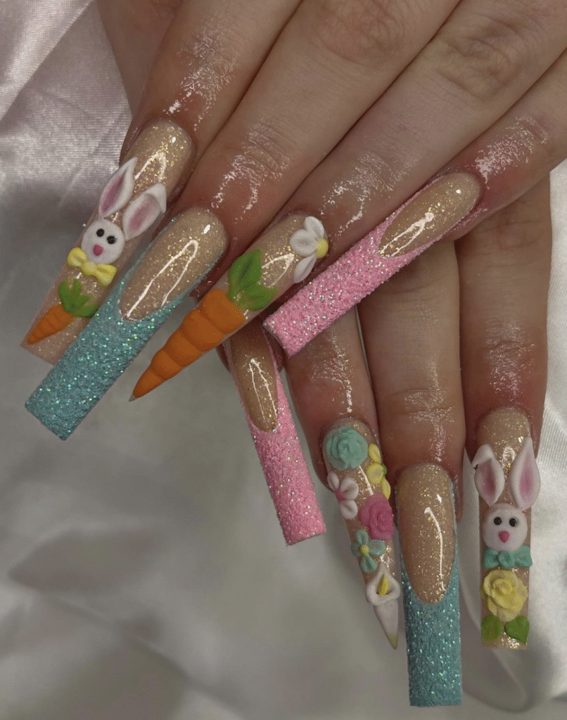 Easter Bunny Nail Designs